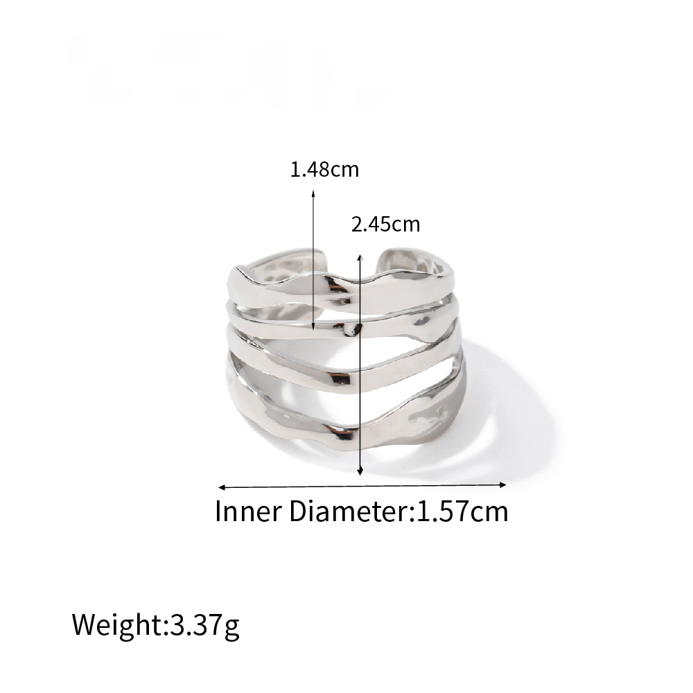 Stainless Steel High-end Geometric Opening Ring