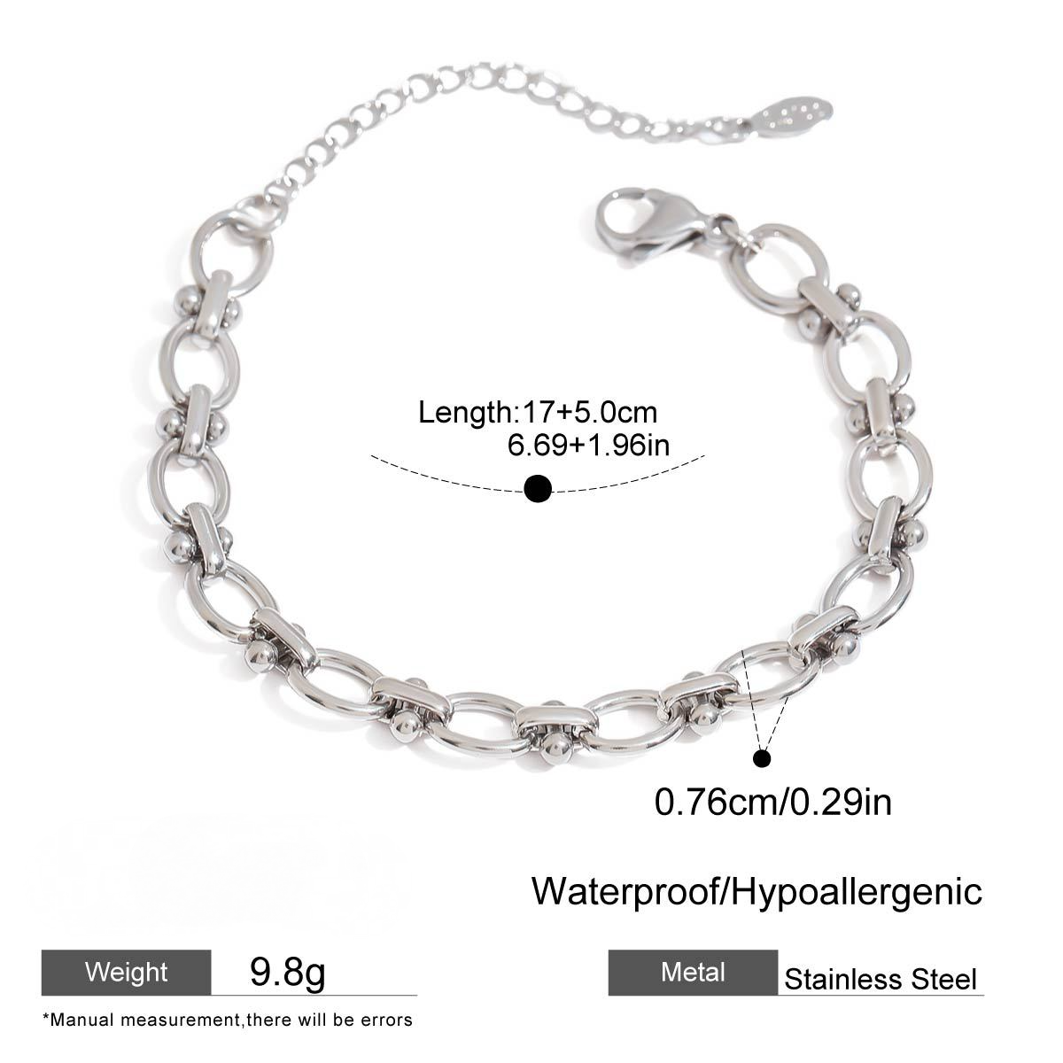Stainless Steel Texture Bangle Combination