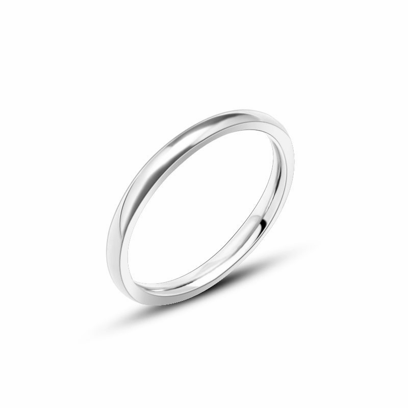 Polished Stainless Steel Minimalist Ring