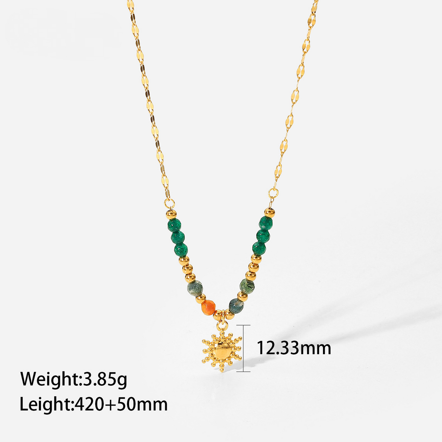 Stainless Steel Beach Vacation Necklace Combination