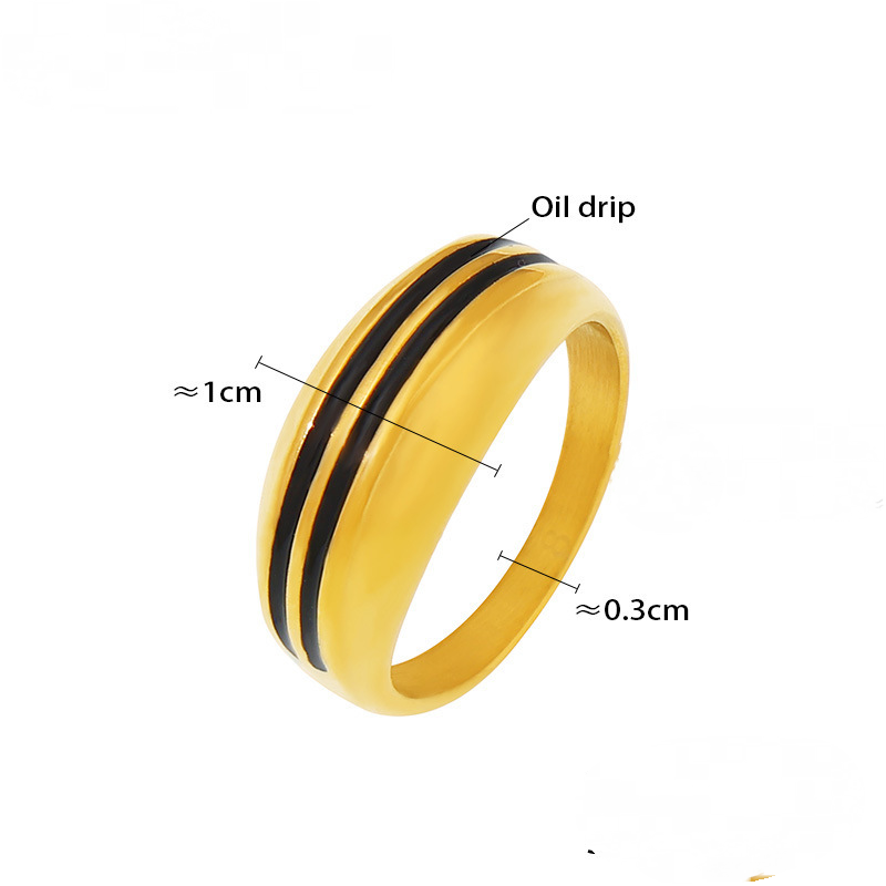Stainless Steel Double Row Black Oil Drip Ring