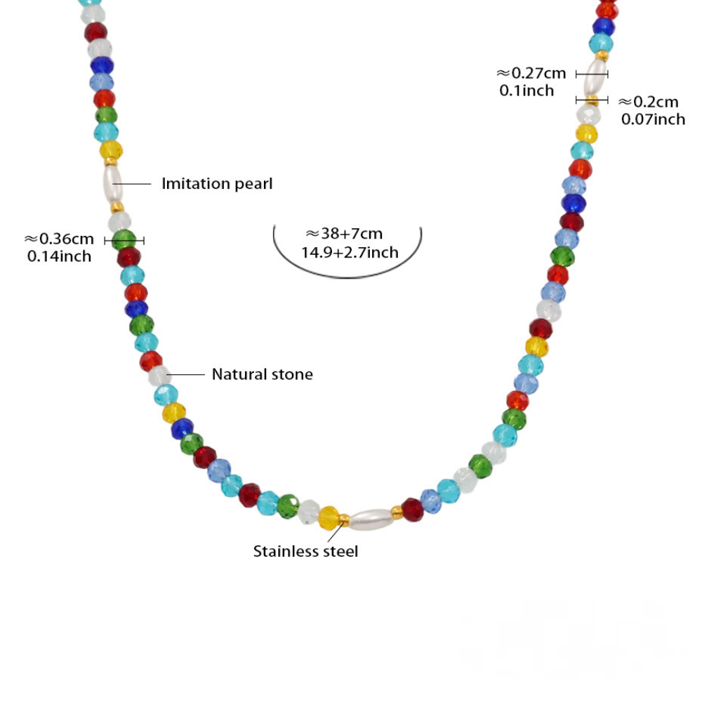 Dopamine Rainbow Natural Stone Beads