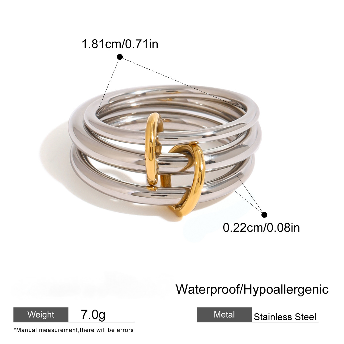 Stainless Steel Stacking Plain Band Rings