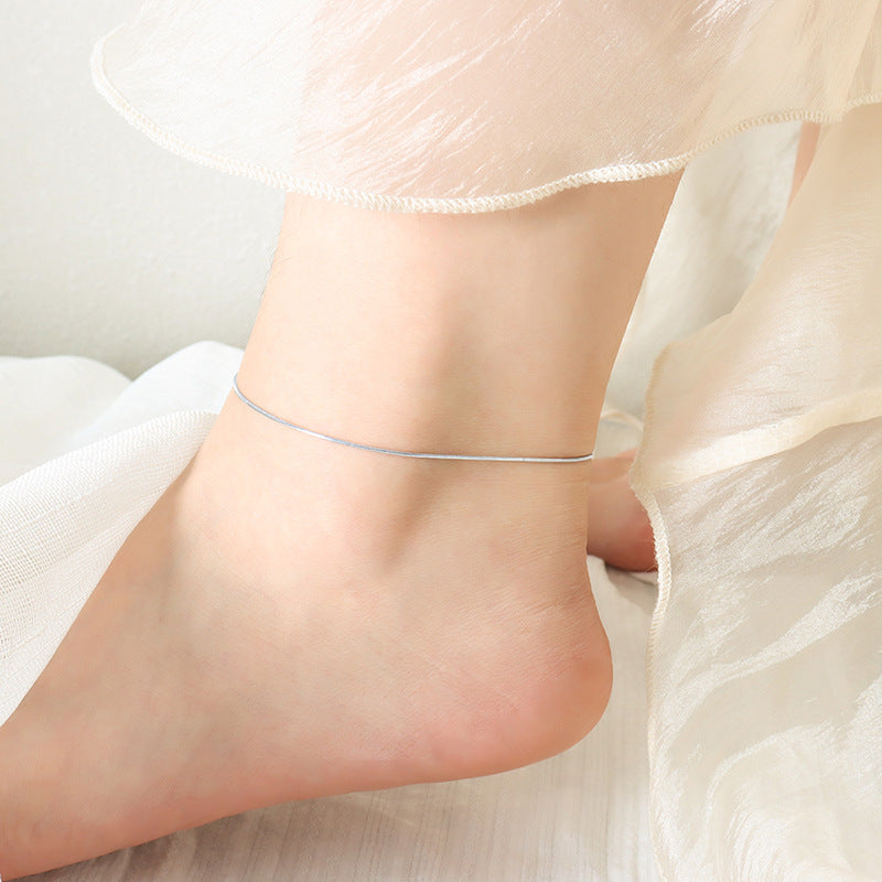 18K Gold PVD Snake Stainless Steel Anklet