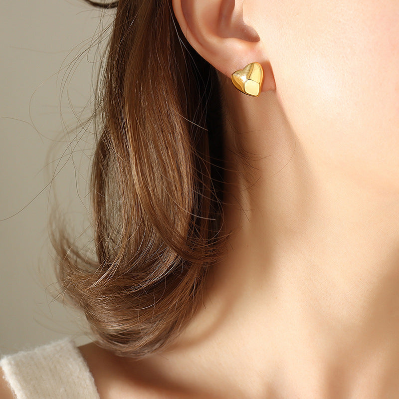 Cute Mini Heart Stud Earrings