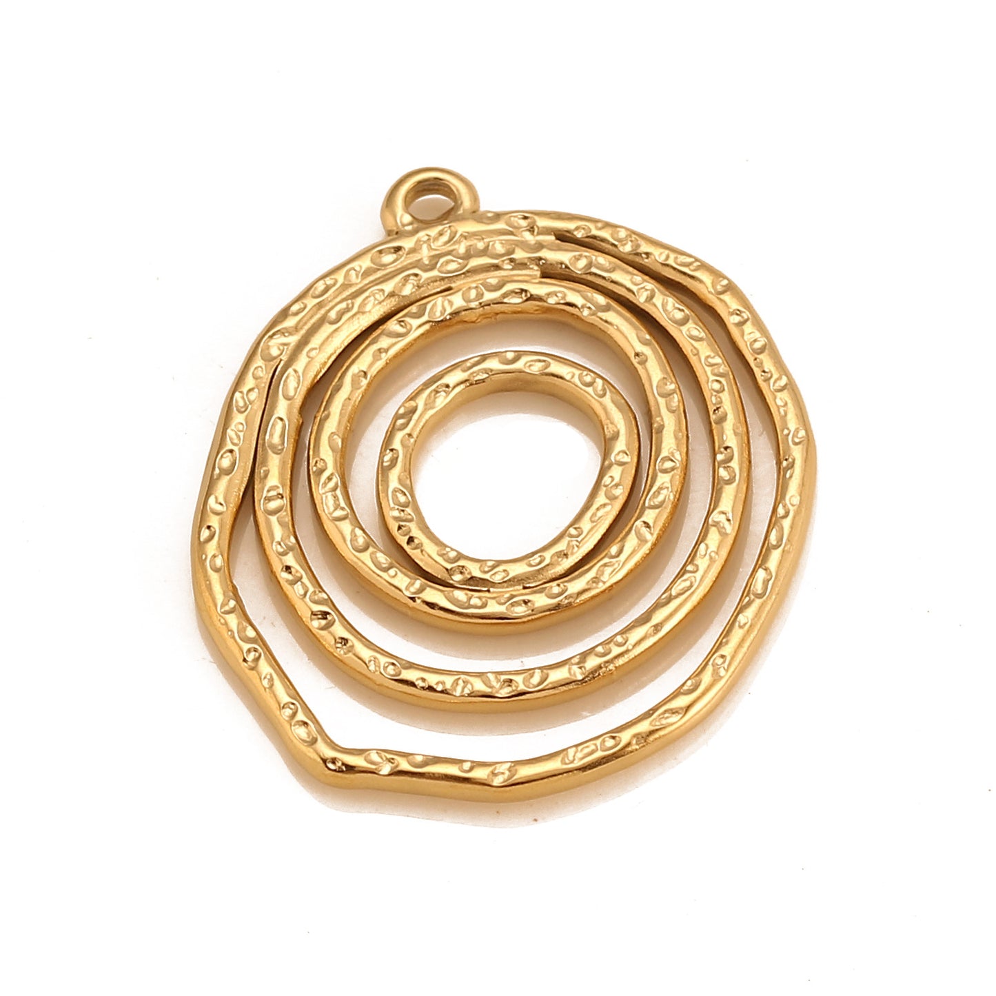 Stainless Steel Irregular Oval Pendant