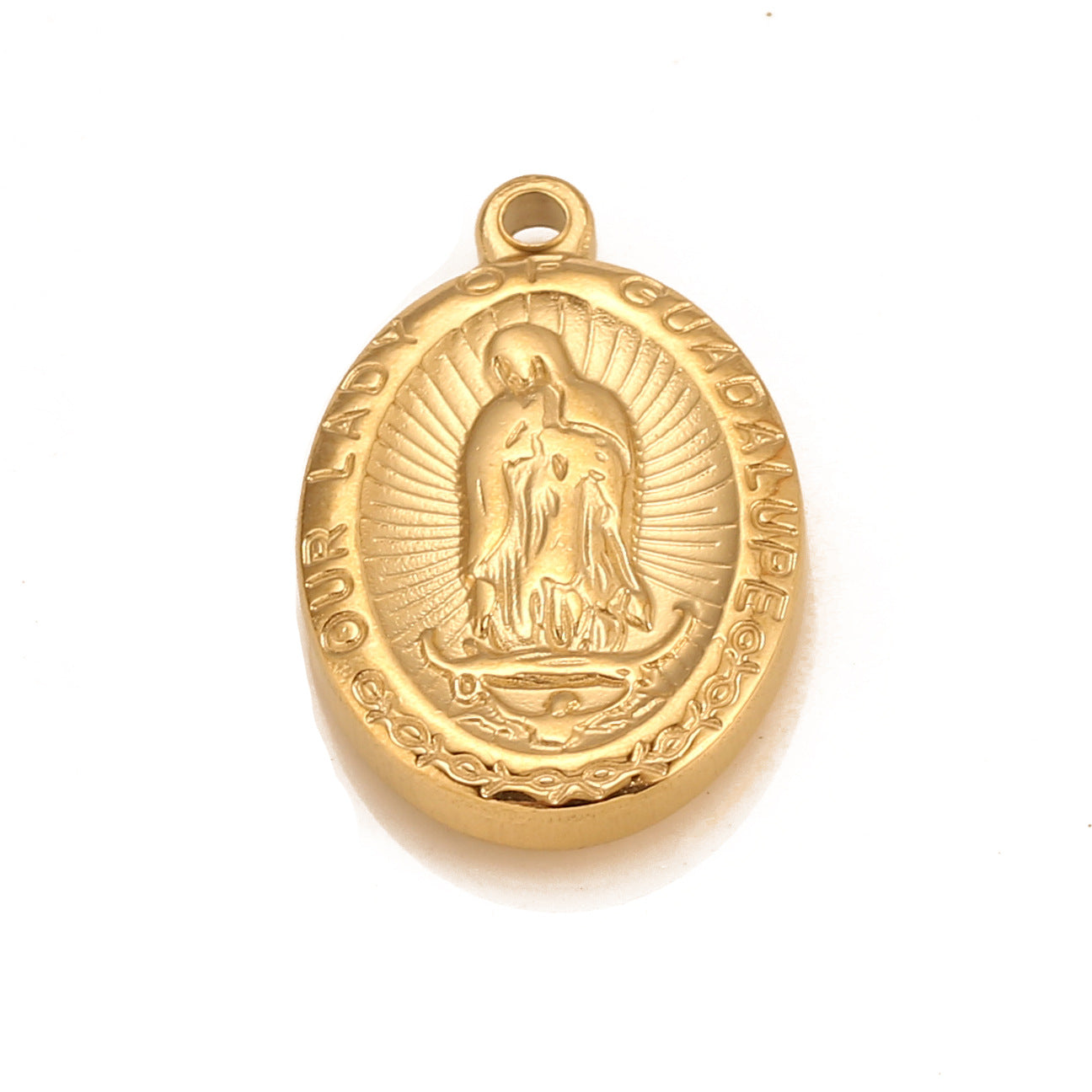 Pendentif Madonna en acier inoxydable