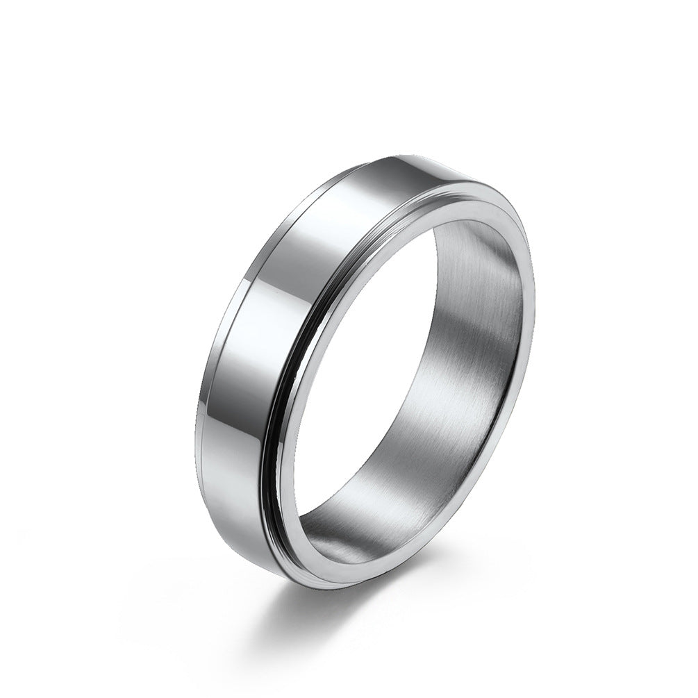 Blank Stainless Steel Polished Spinner Ring