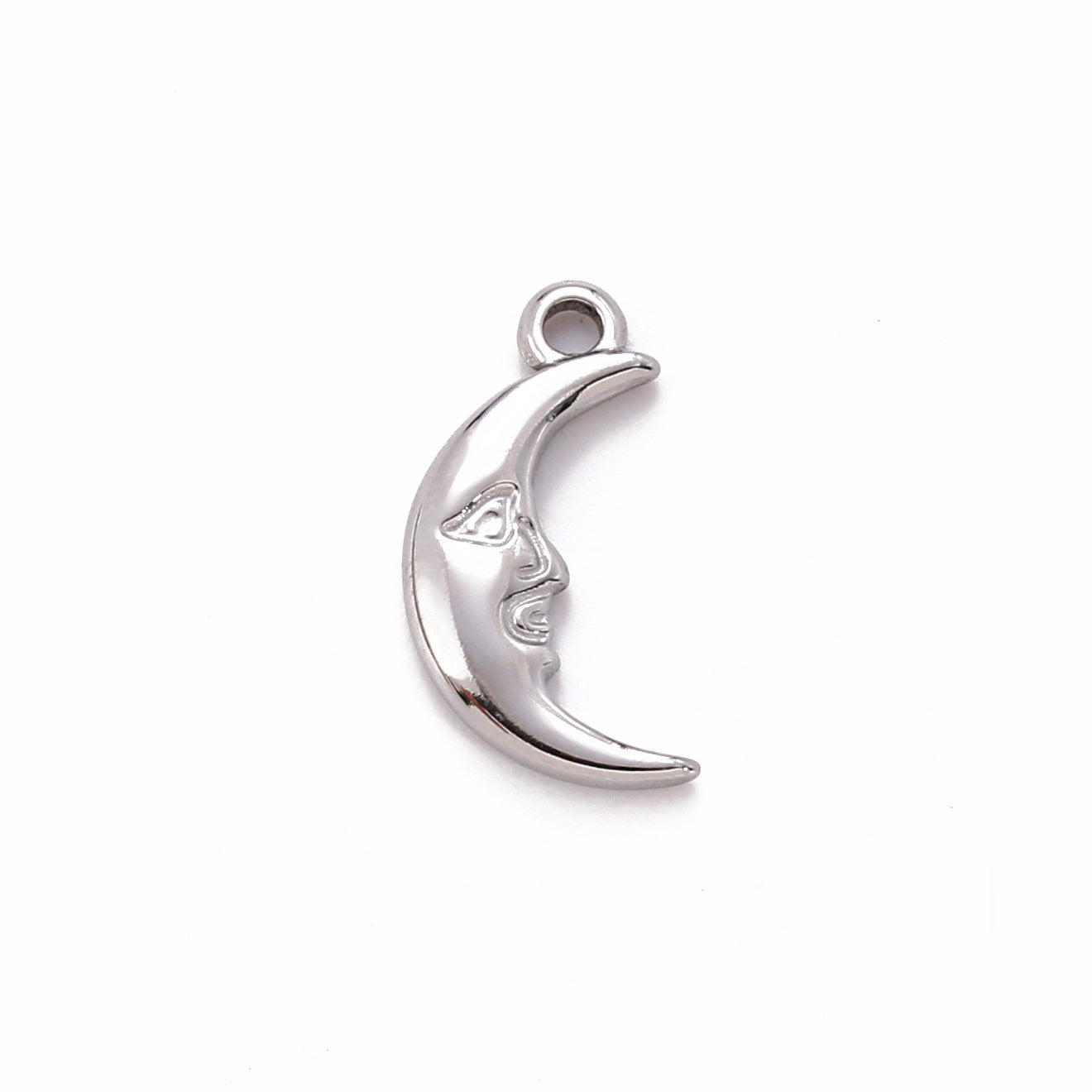 Stainless Steel Sun Moon Pendant