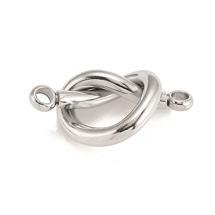 Stainless Steel Double Hole Love Pendant