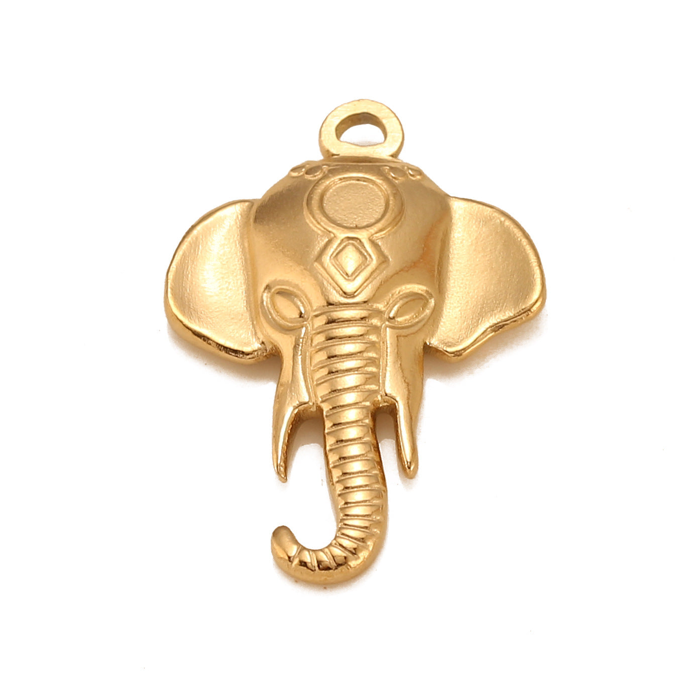 18K Gold PVD Stainless Steel Elephant Pendant