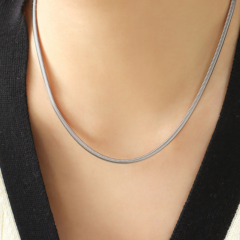 Stainless Steel Snake Chain Necklace