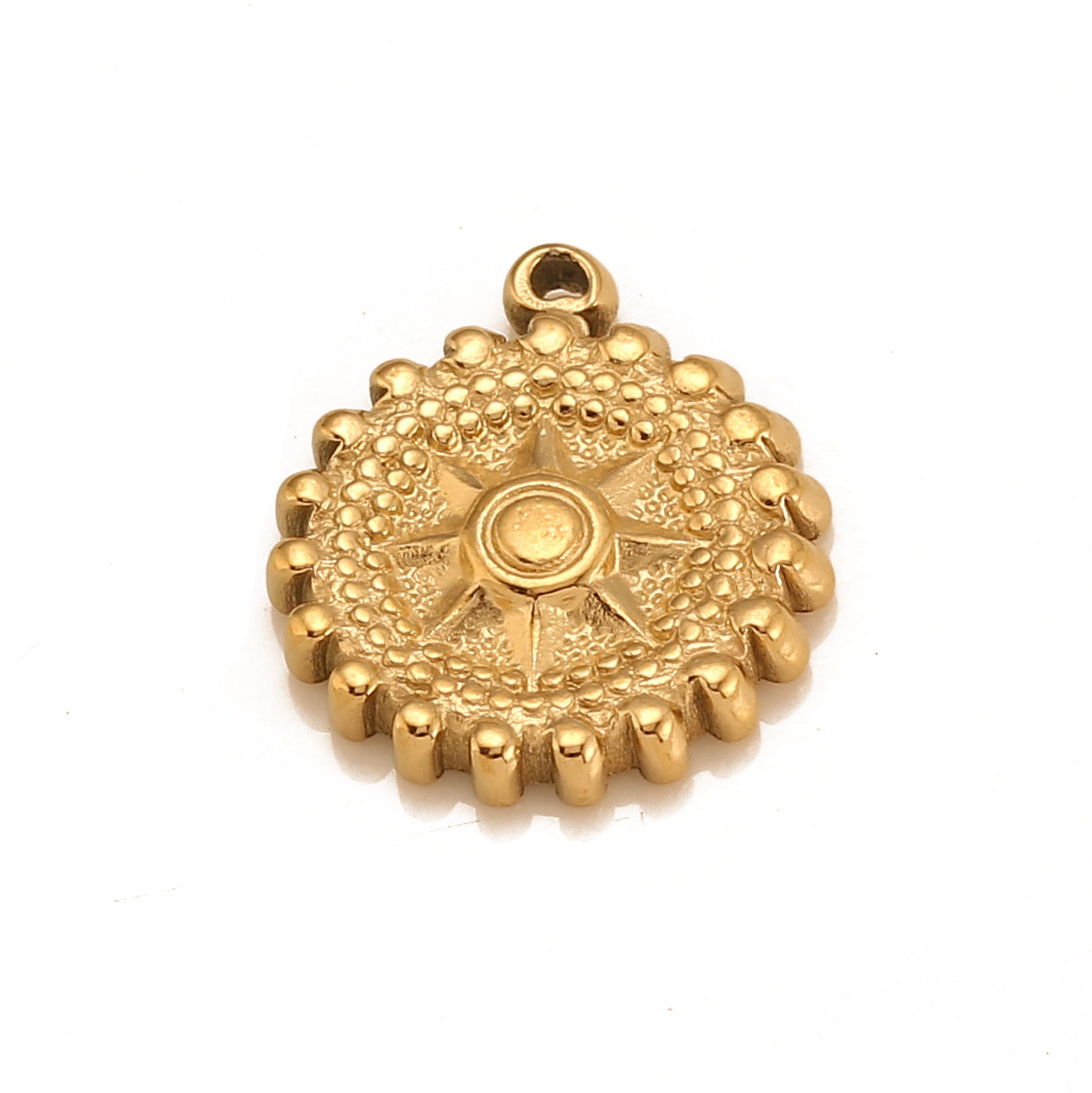 Pendentif soleil en acier inoxydable