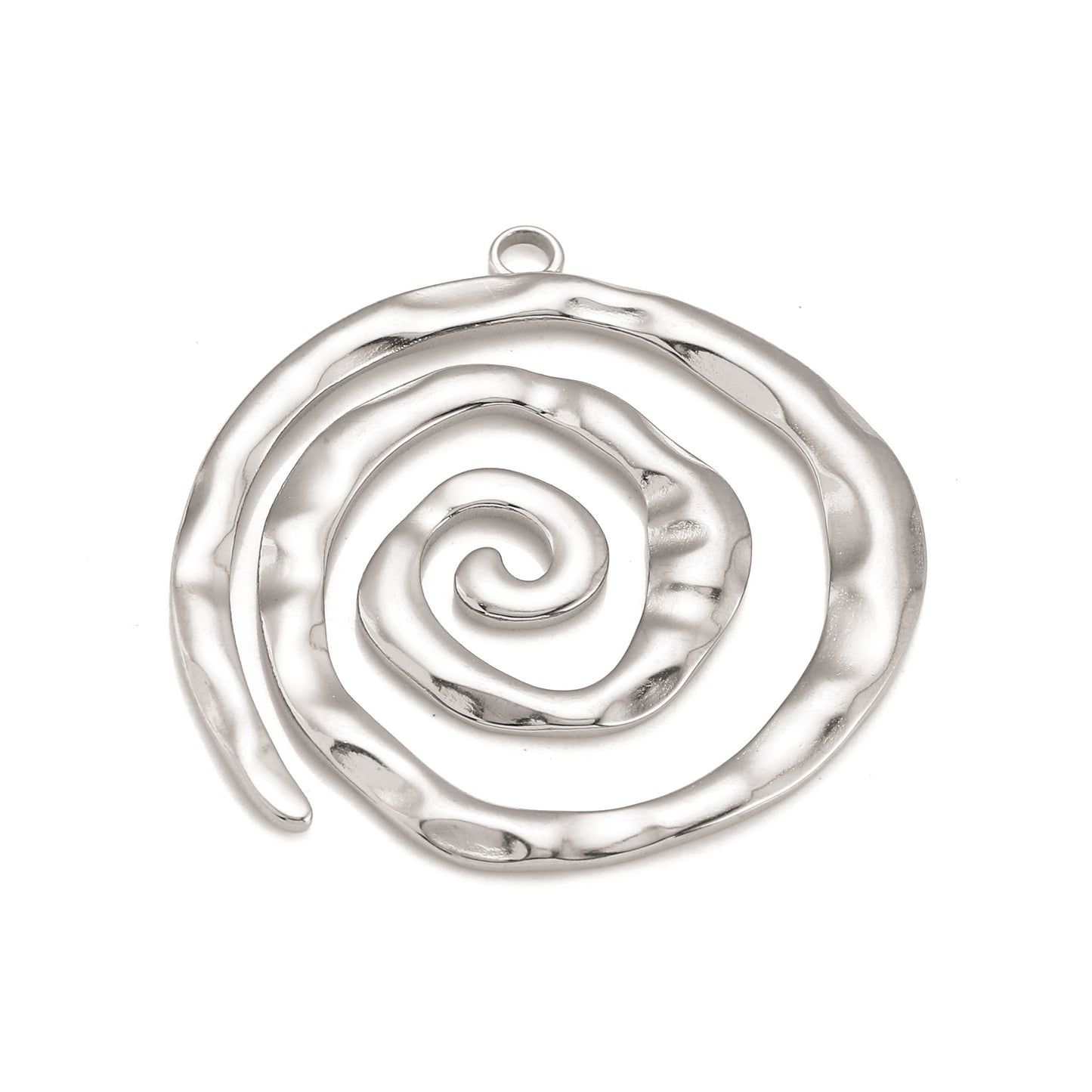 Stainless Steel Irregular Texture Pendant