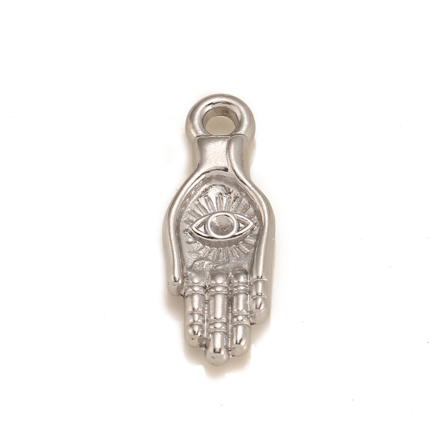 18K Gold PVD Devil's Eye Palm Stainless Steel Pendant