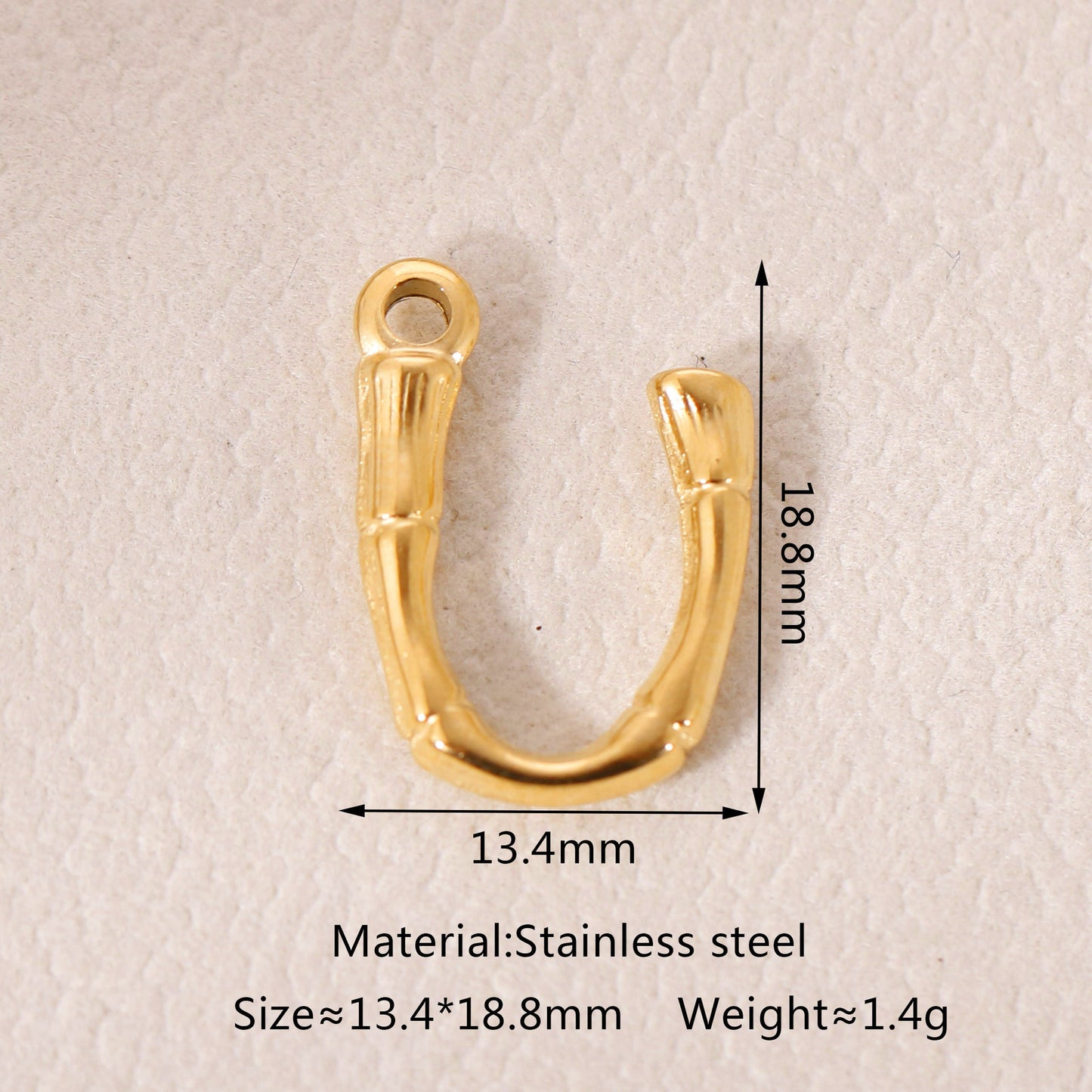 26 English Letters Stainless Steel Pendant