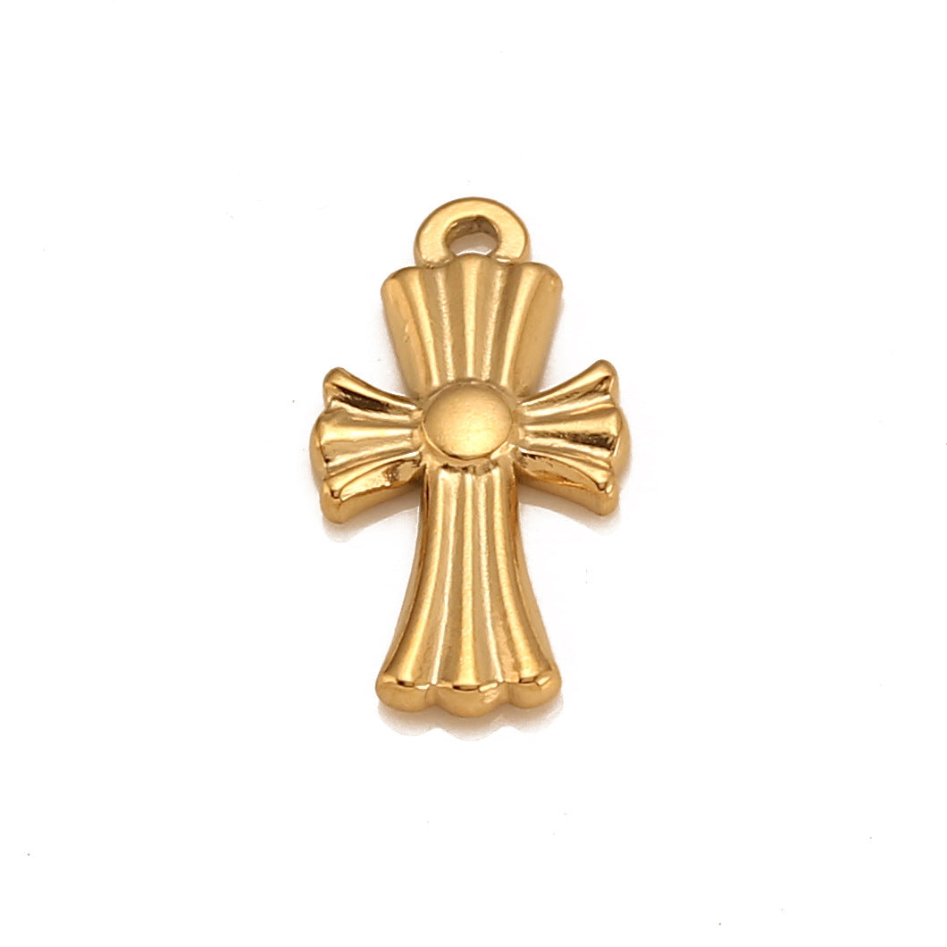 Pendentif en acier inoxydable avec motif en croix