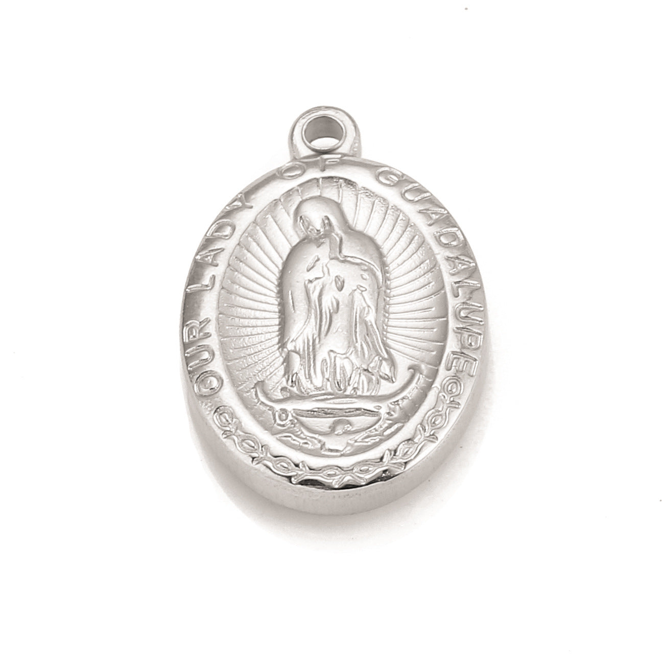 Pendentif Madonna en acier inoxydable