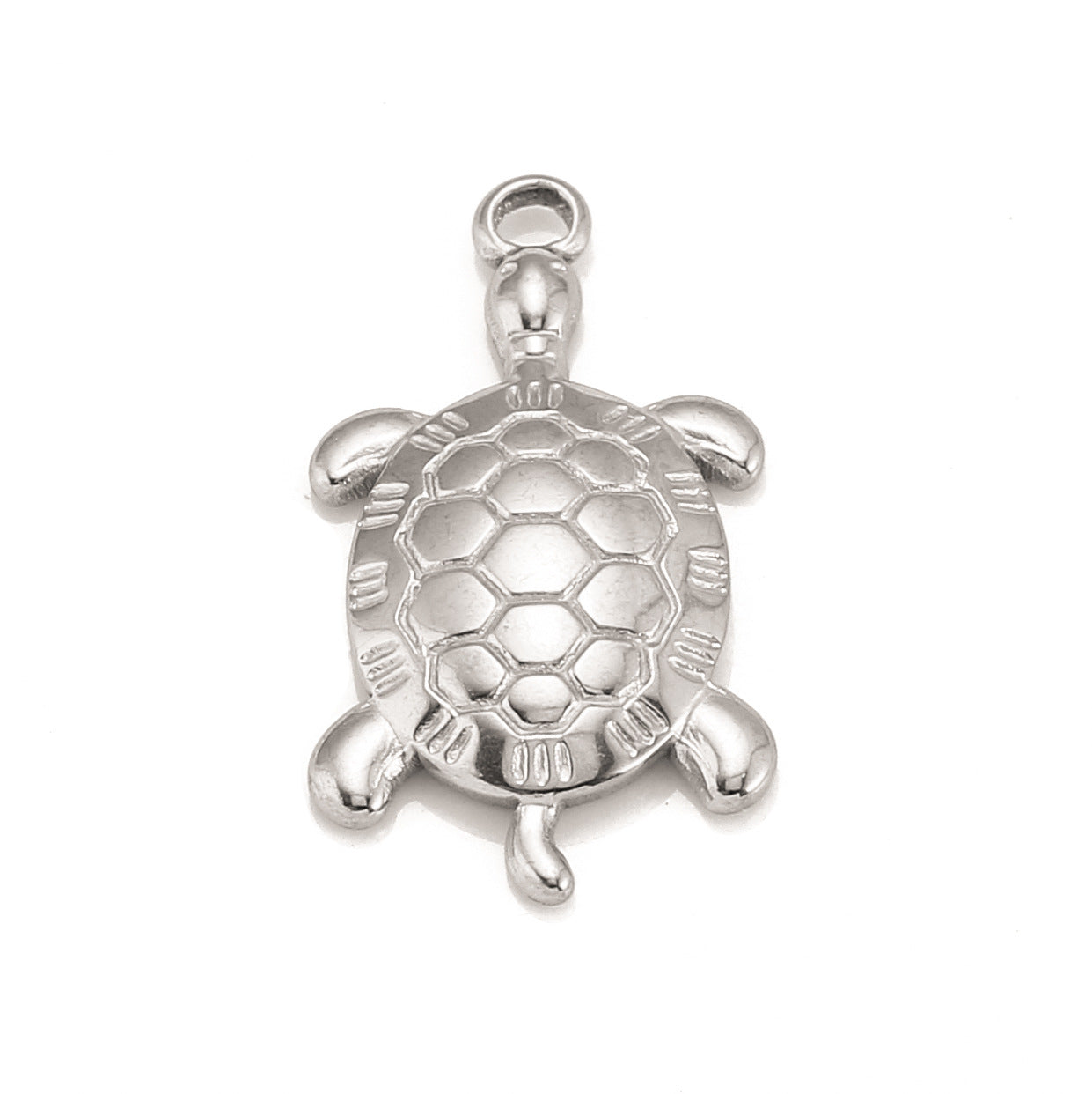 Pendentif Tortue en Acier Inoxydable