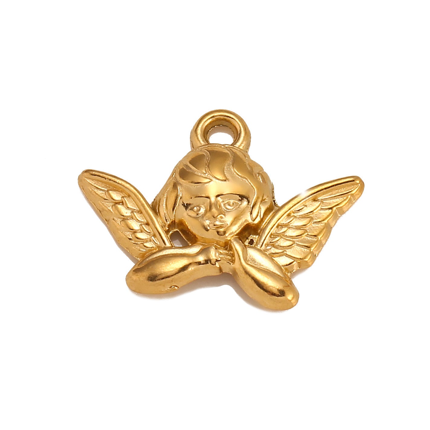 Pendentif Ange en Acier Inoxydable