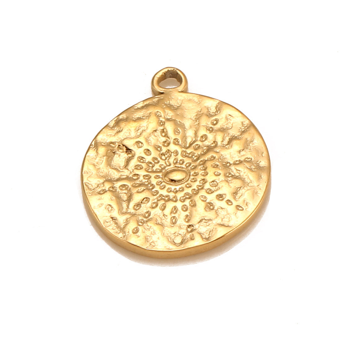 Sun Stainless Steel Round Pendant
