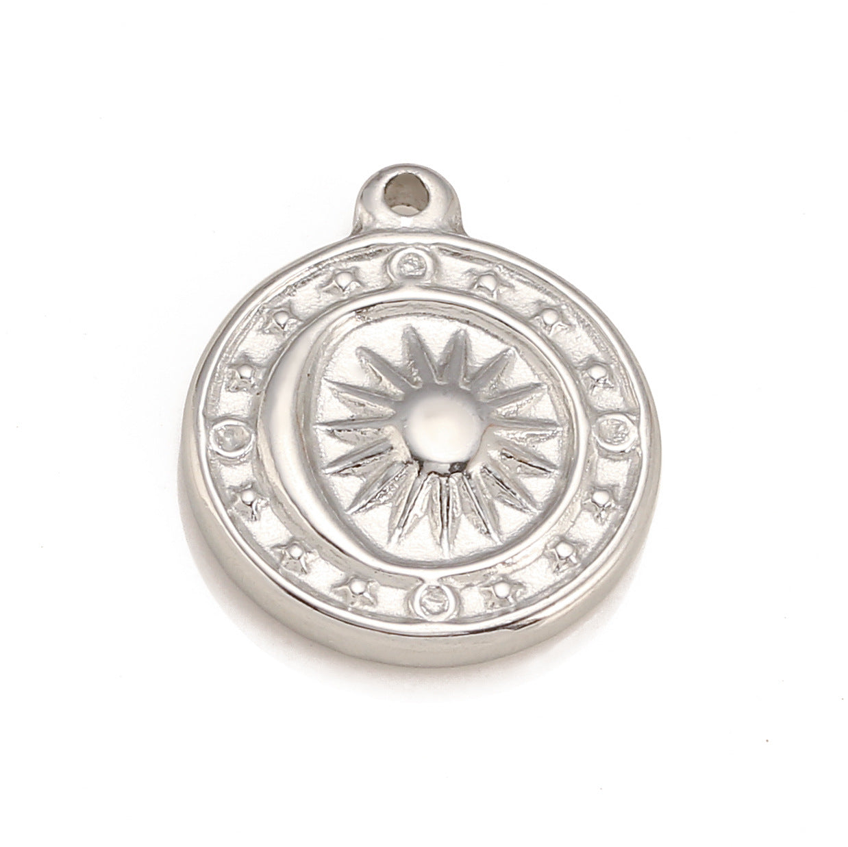 Stainless Steel Sun Round Pendant