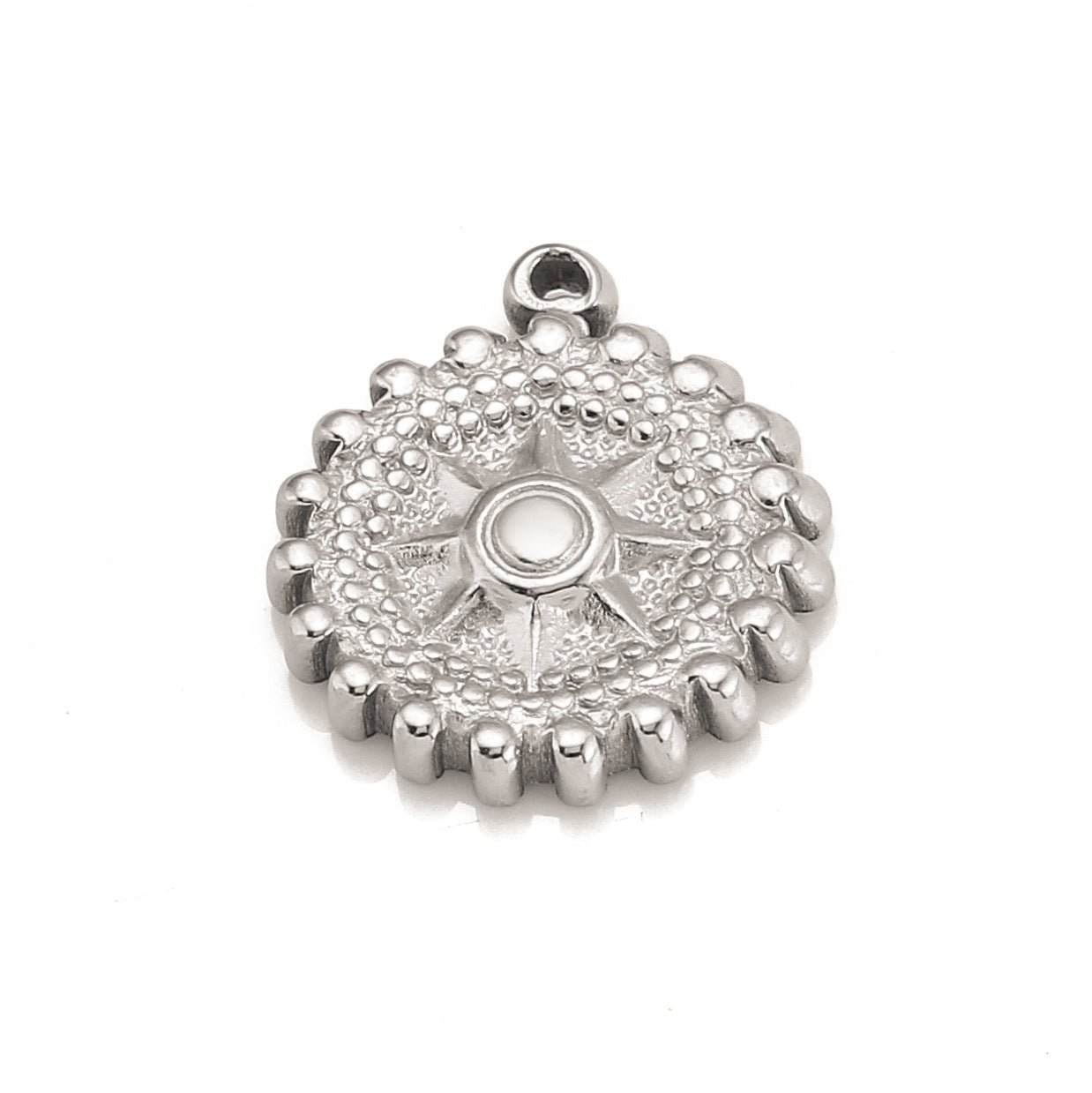 Pendentif soleil en acier inoxydable