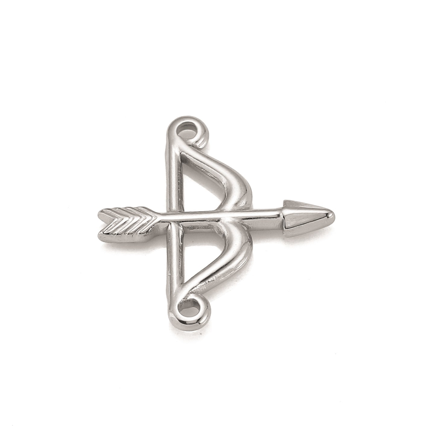 18K Gold PVD Stainless Steel Cupid Bow And Arrow Pendant