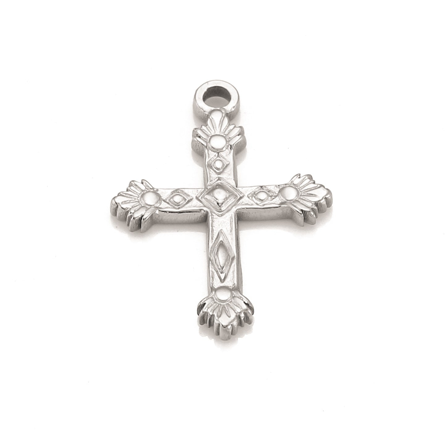 3D Creative Stainless Steel Cross Pendant
