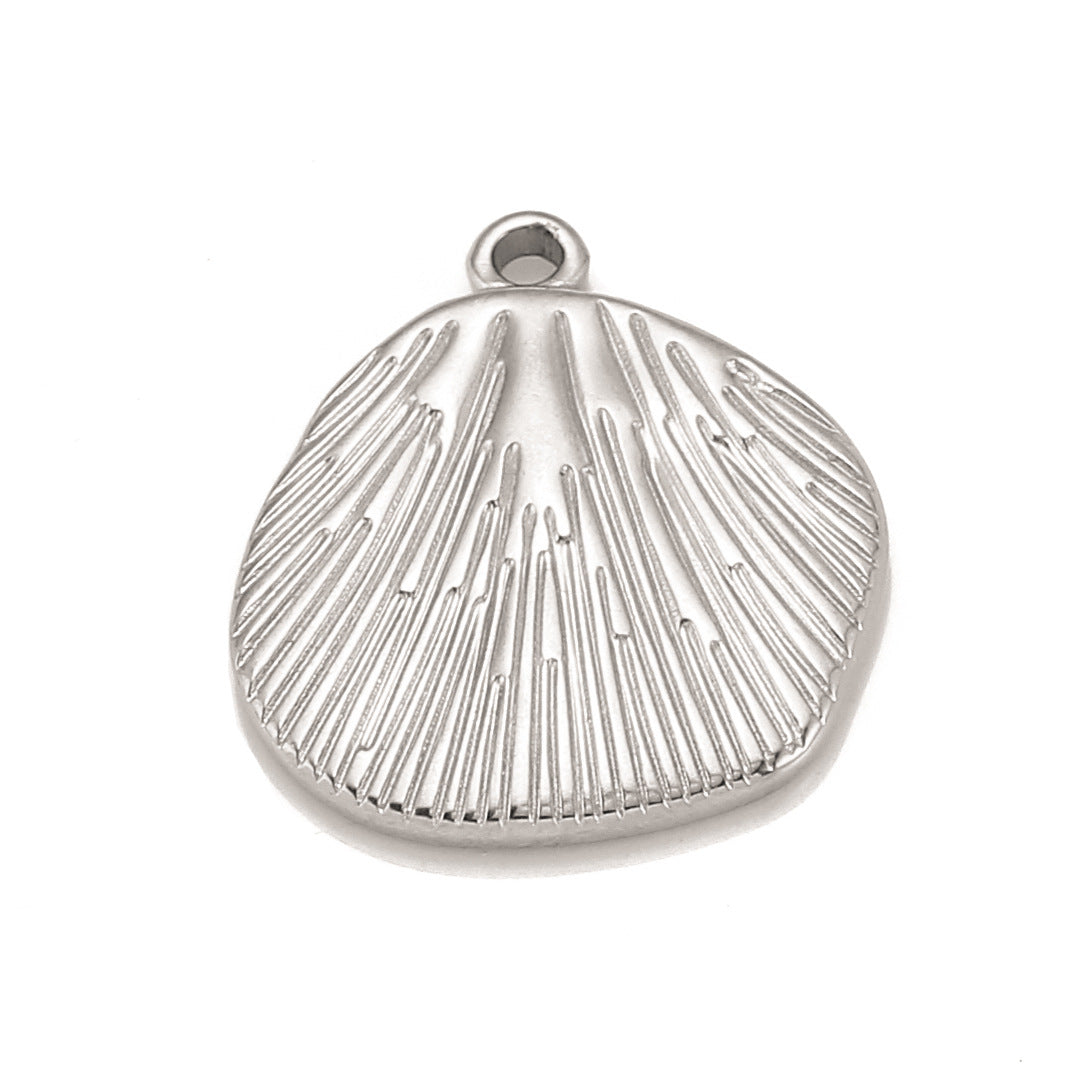 18K Gold PVD Shell Stainless Steel Pendant