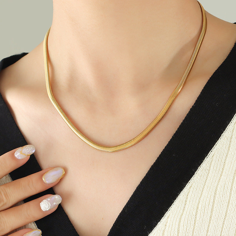 Stainless Steel Snake Chain Necklace