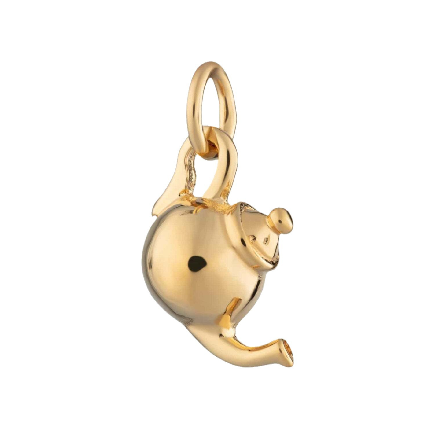 Stainless Steel Casual Teapot Biscuit Heart Pendant