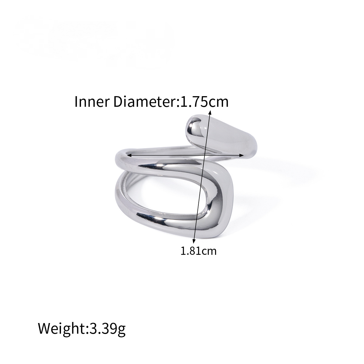 Stainless Steel High-end Geometric Opening Ring
