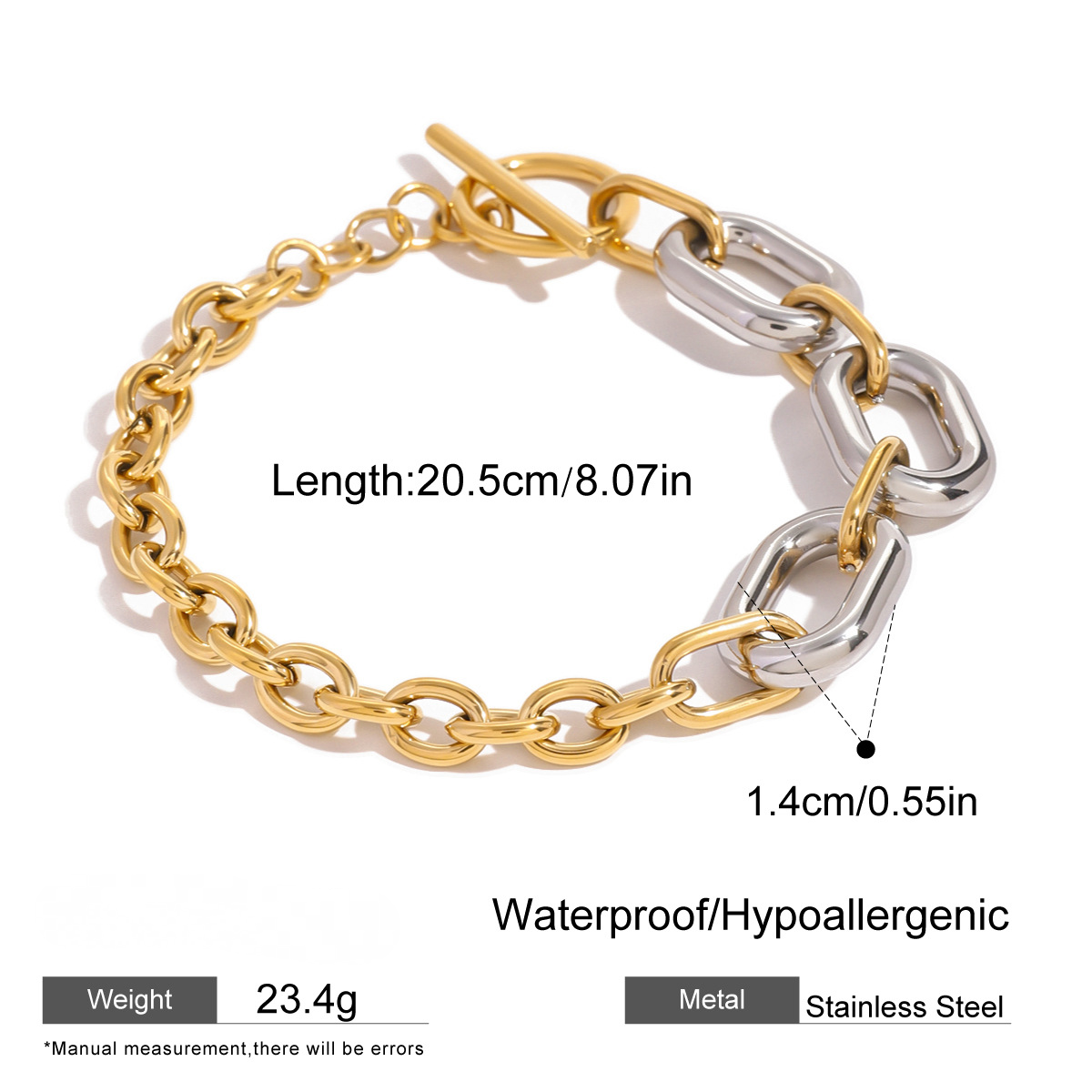 Stainless Steel OT Buckle Bracelet