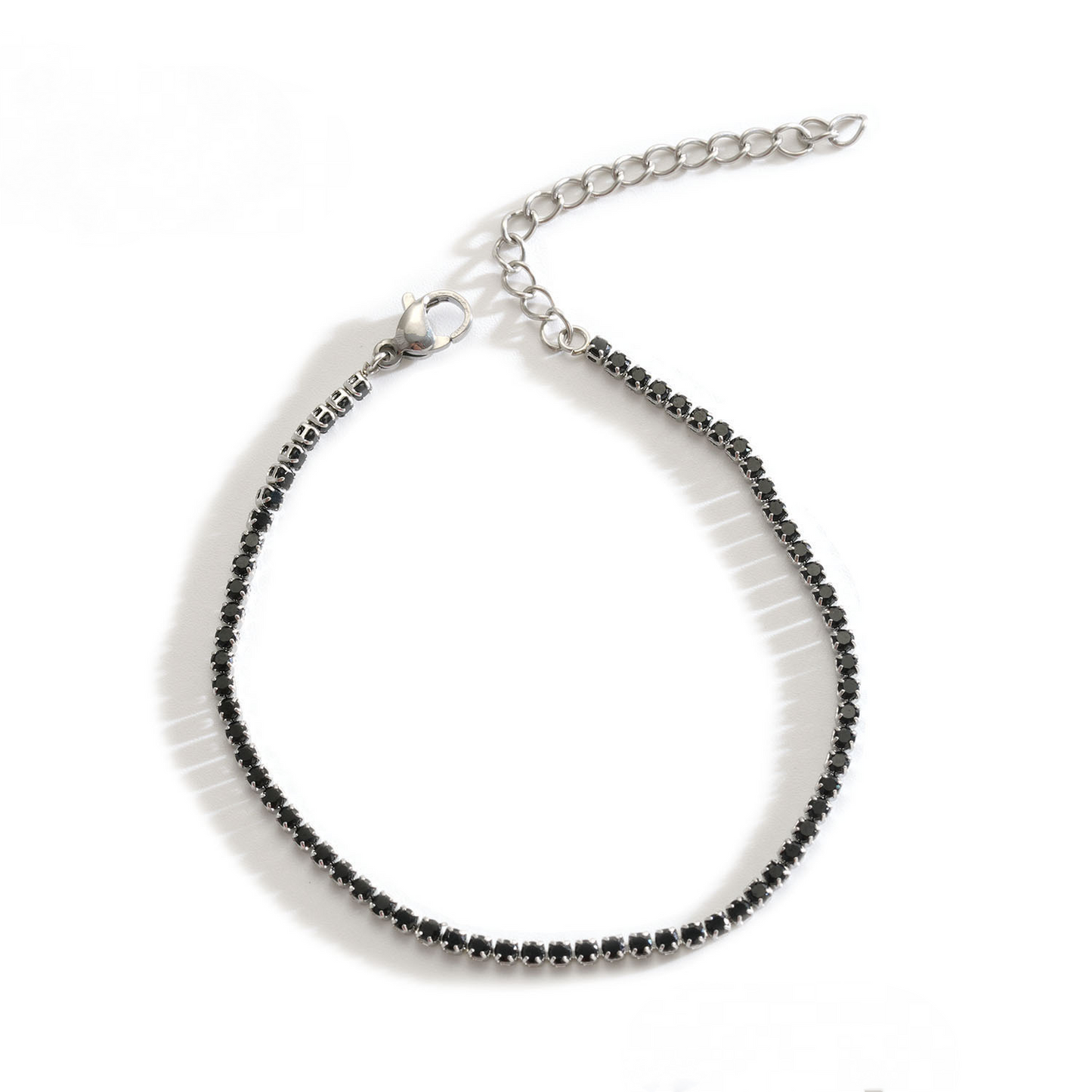 Zircon Tennis Bracelets with 5cm Extension