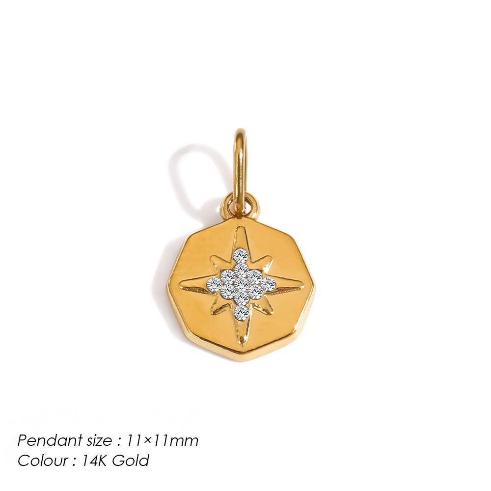 Stainless Steel Weather Sun and Star Pendant