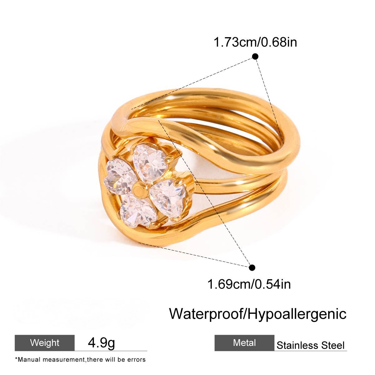 Stainless Steel Stacking Ring Combination