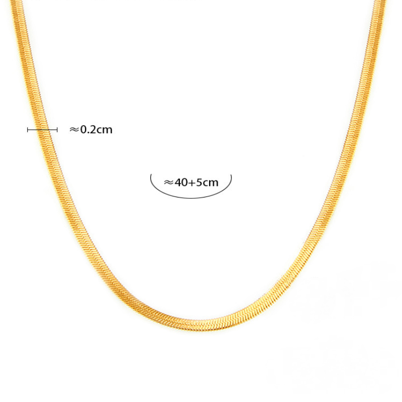 Stainless Steel Irregular Round Pendant Stackable Necklace