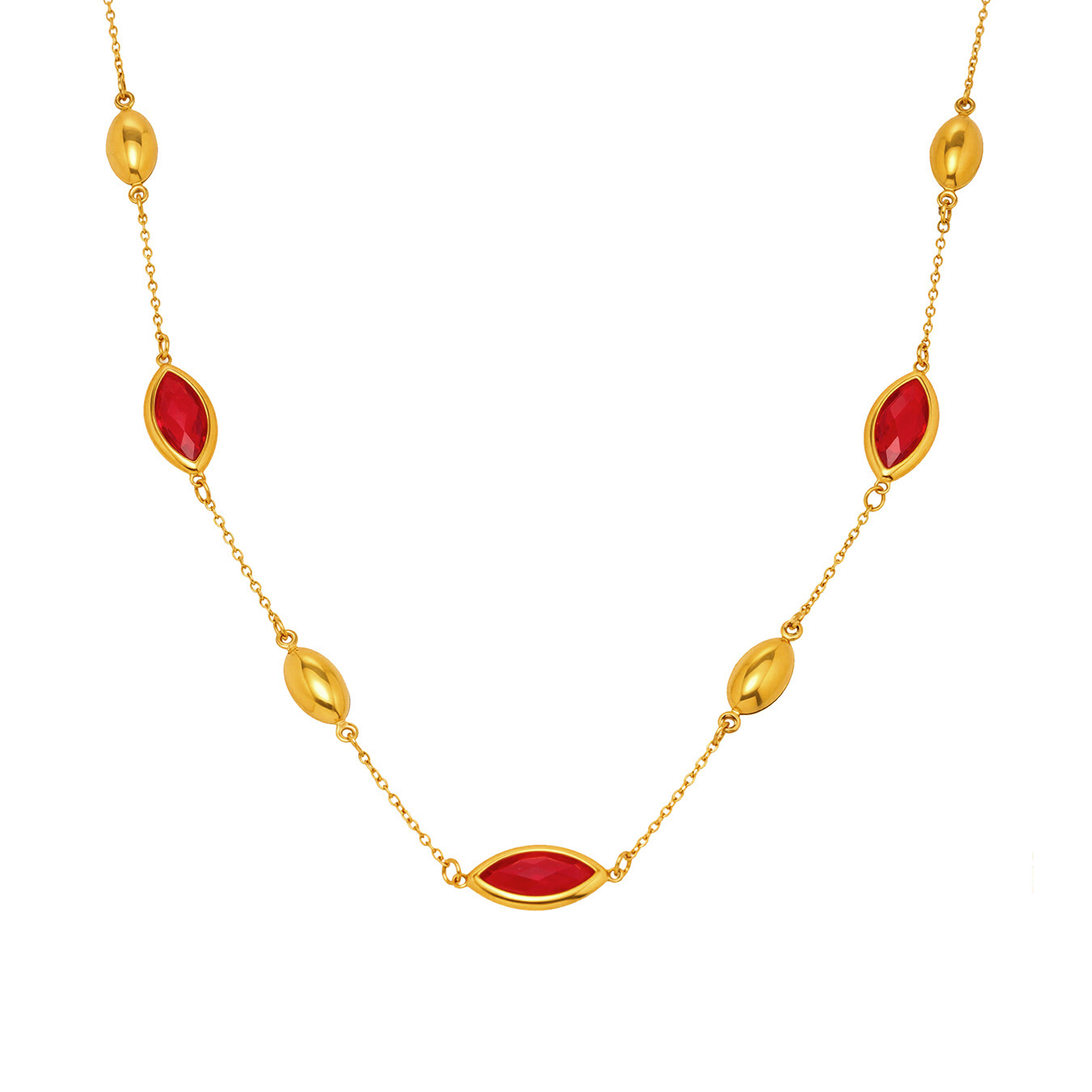 Multi Faceted Translucent Glass Collarbone Necklace