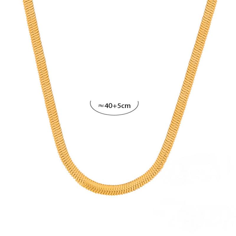 Stainless Steel Beaded Charm Necklace