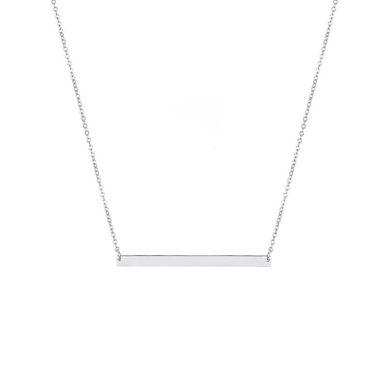 Stainless Steel 40x3mm Blank BarNecklace
