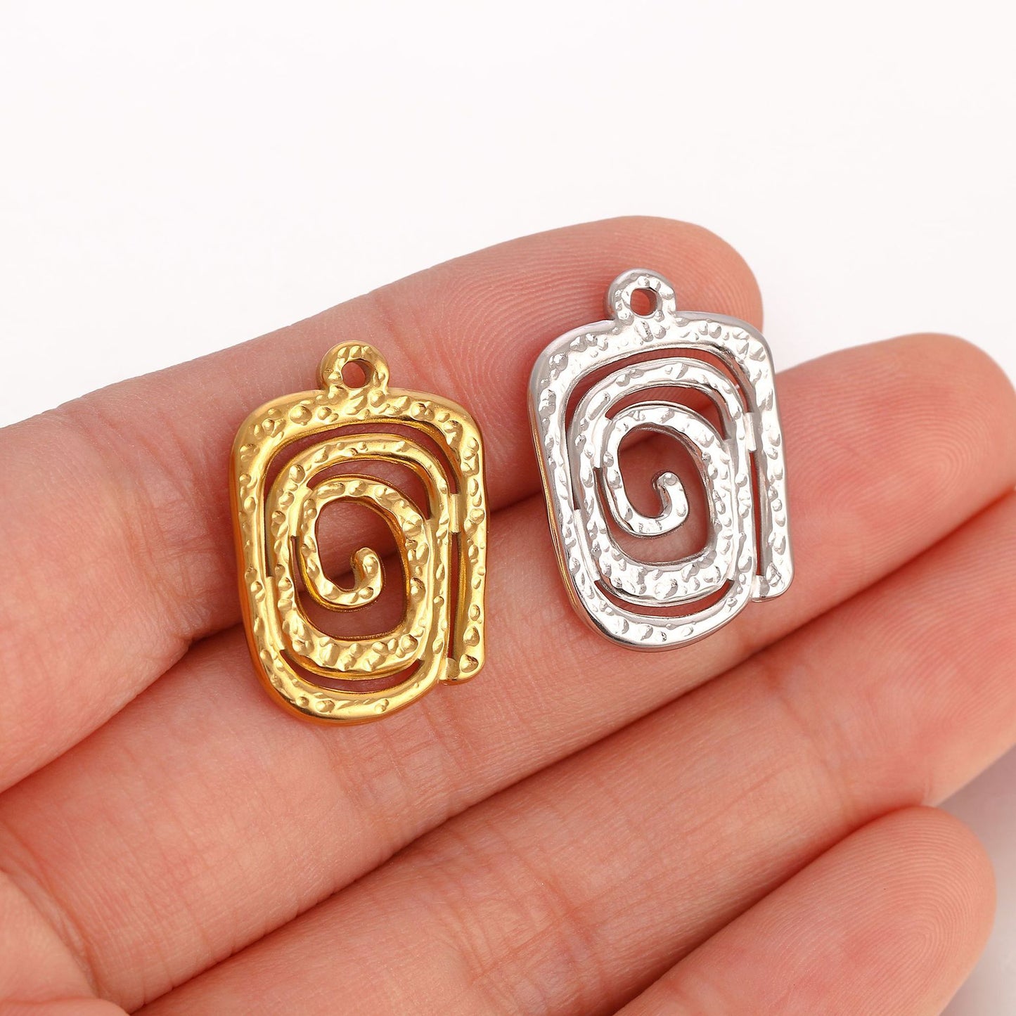 Swirl Stainless Steel Pendant