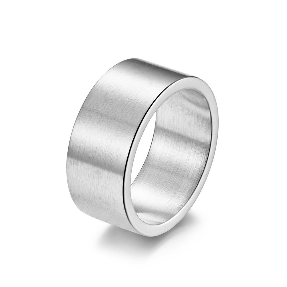 Chain Bracelet Matte Stainless Steel Blank Ring