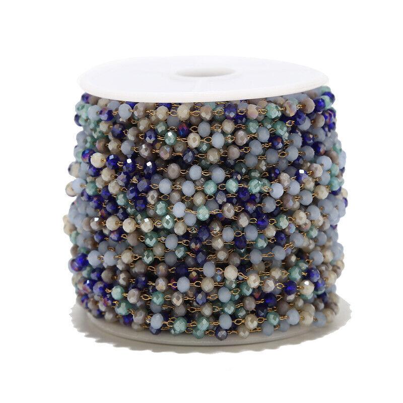 3.5mm Stainless Steel Glasses Bead Chain - By the Meter
