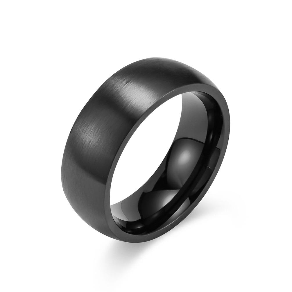 Brushed Stainless Steel Spherel Blank Ring