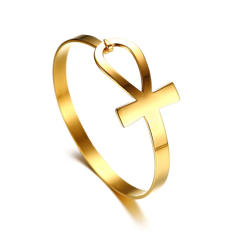 Stainless Steel Cross Blank Bracelet