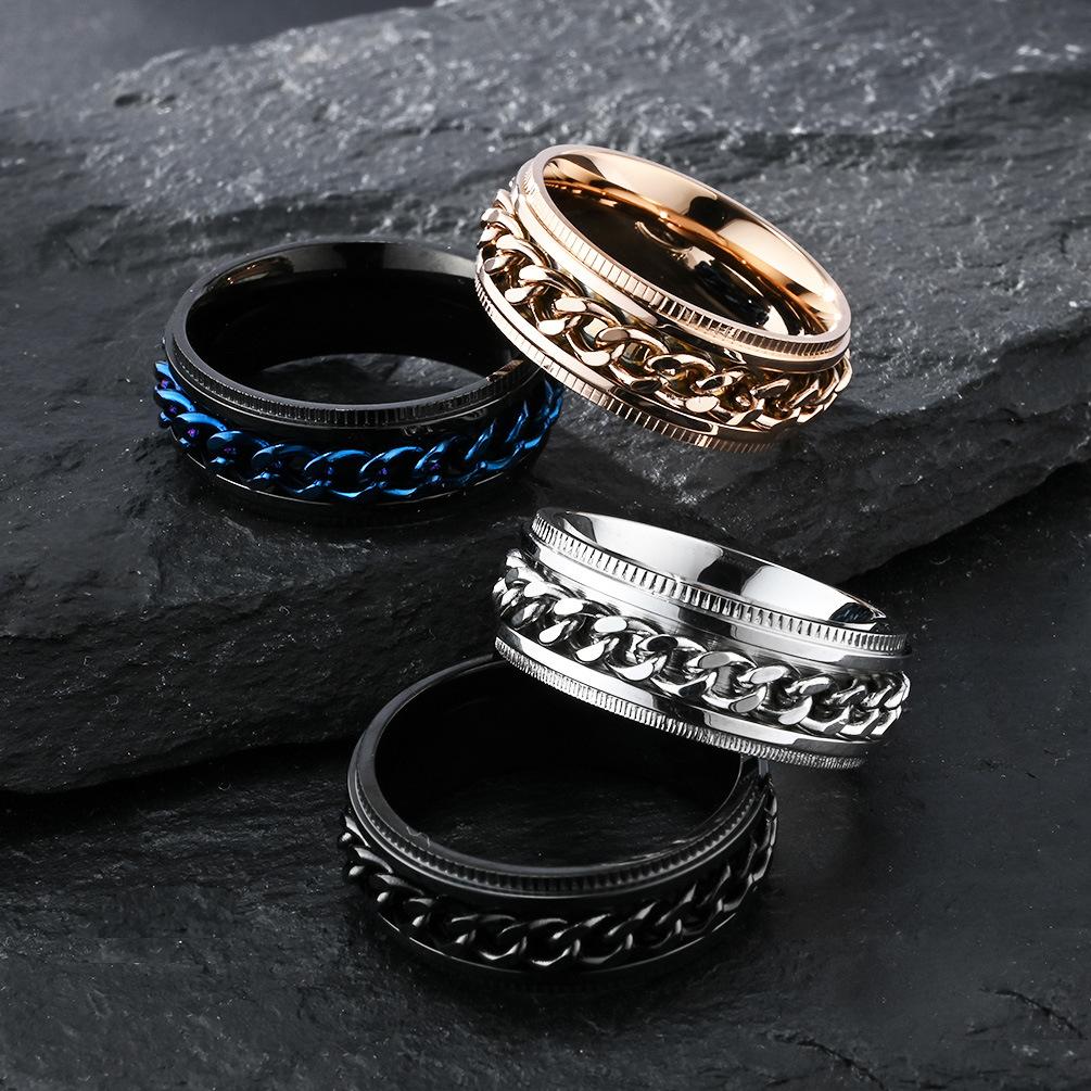 Stainless Steel Toothed Chain Spinner Ring