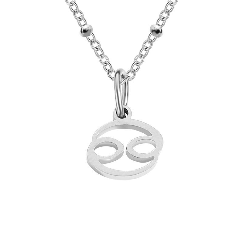 Stainless Steel Ball Chain Zodiac Necklace