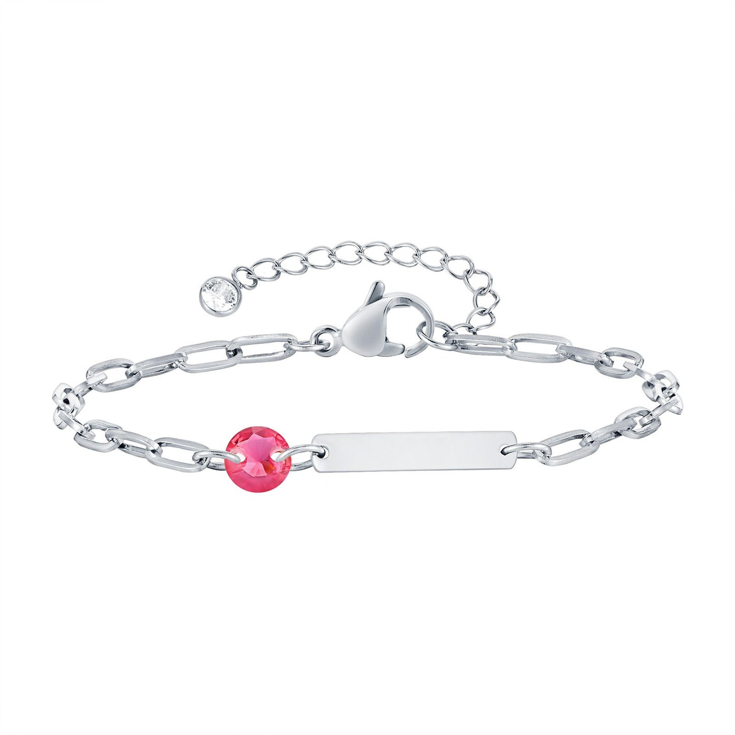 Stainless Steel Square Bar Blank Bracelet