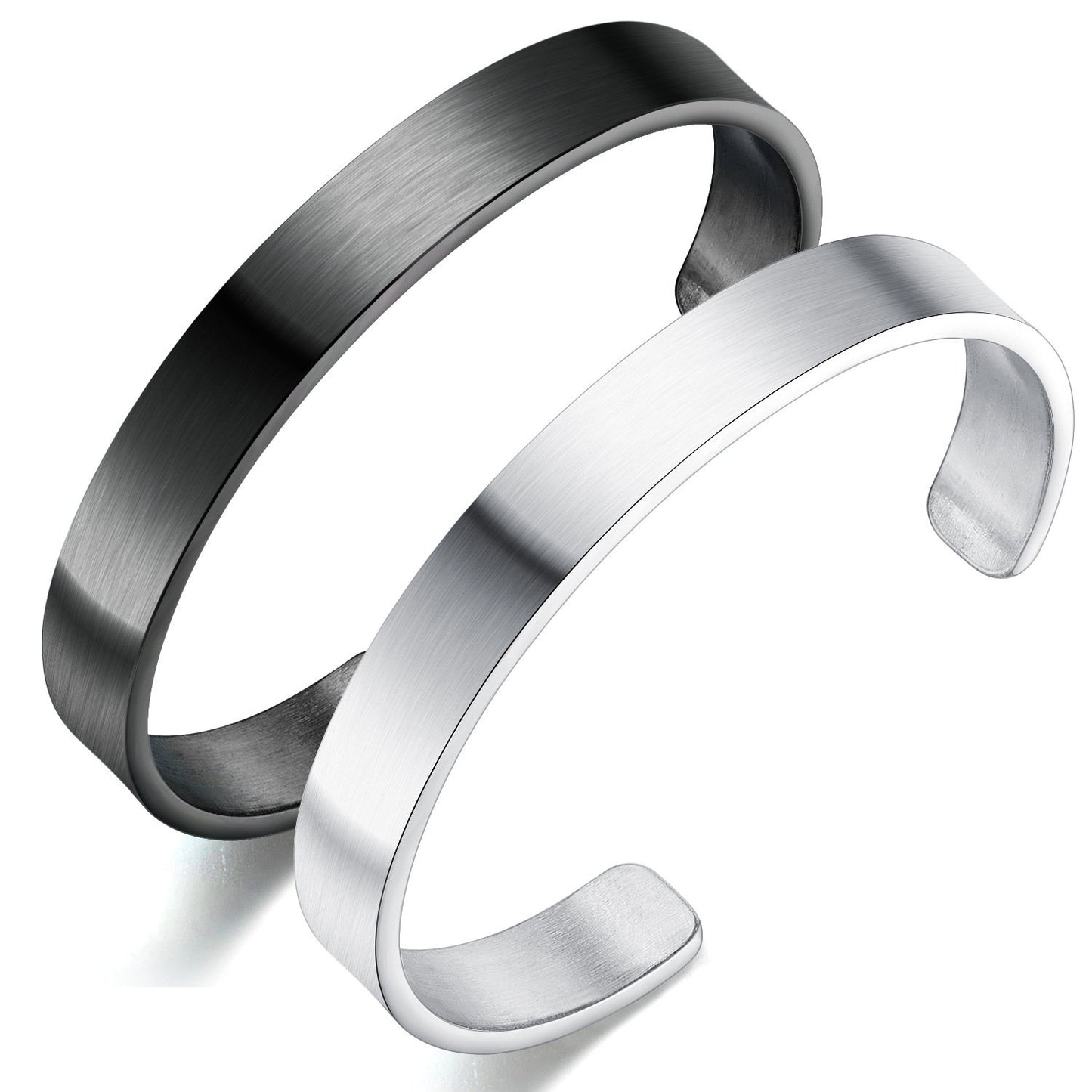 Stainless Steel Polished Blank Cuff Bracelet